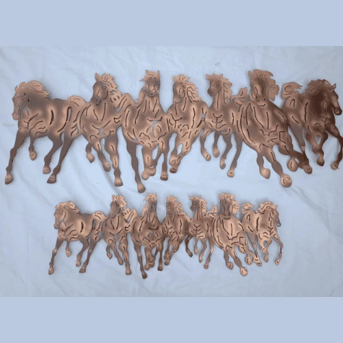 Textured Brass Wall Piece for Decorative Appeal