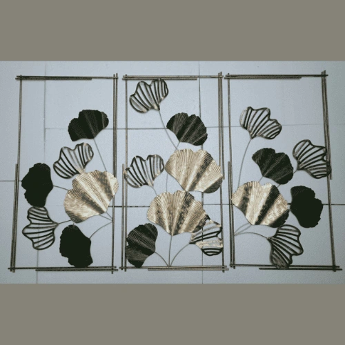 Simple Brass Wall Ornament for Modern Homes