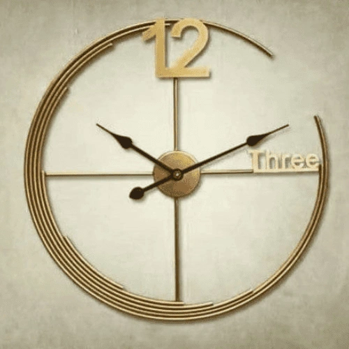 Classic Brass Wall Clock for Timeless Interiors