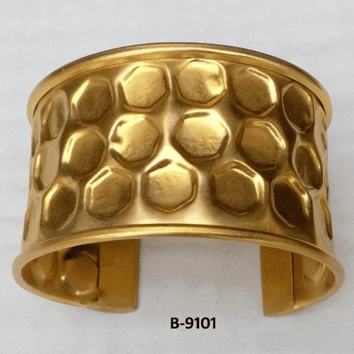 Contemporary Open Ended Polished Metal Hand Cuff